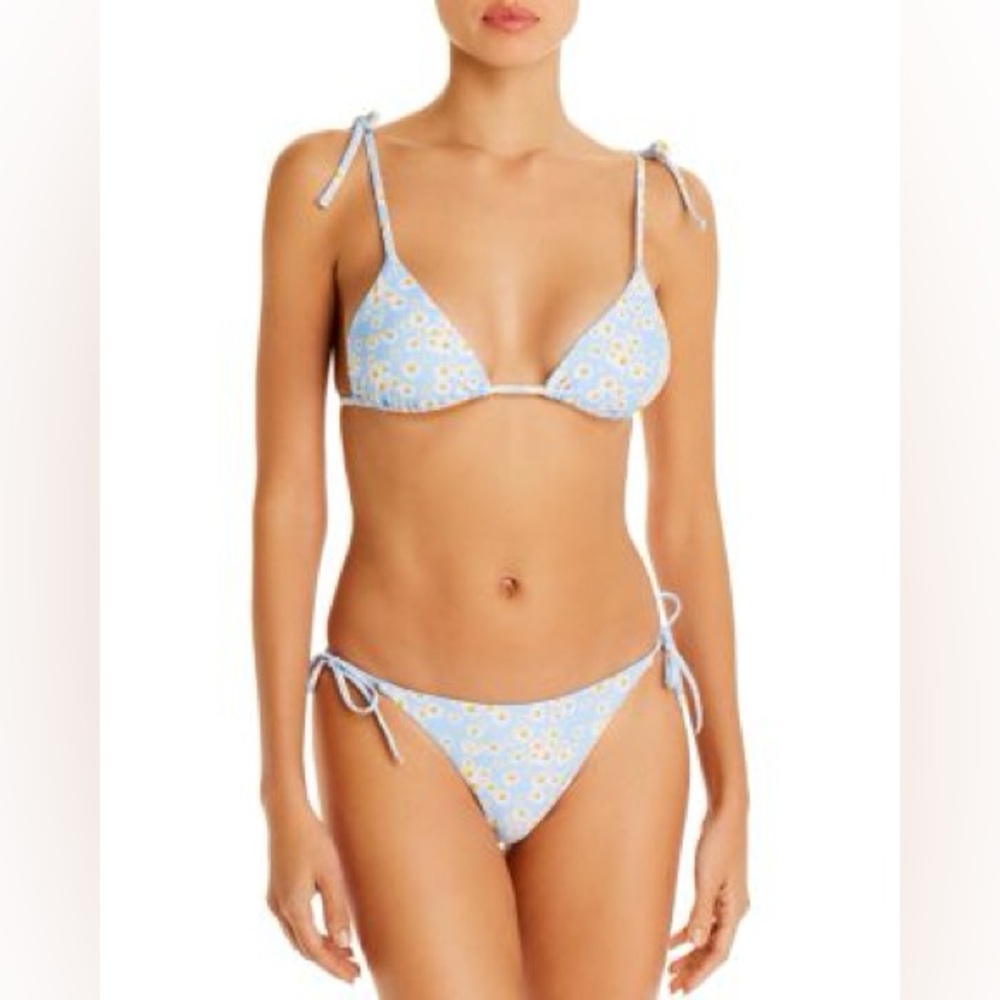 NWT Floral Blue Daisy Bikini Set (Intermix)